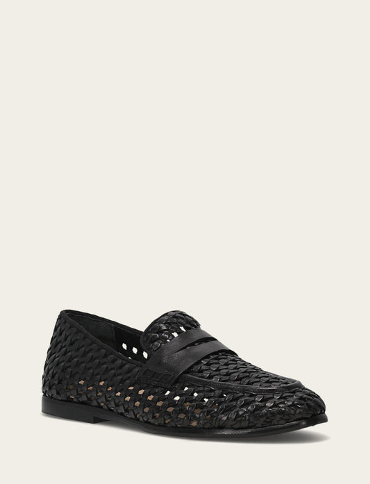Faith Woven Loafer - Black - Hero