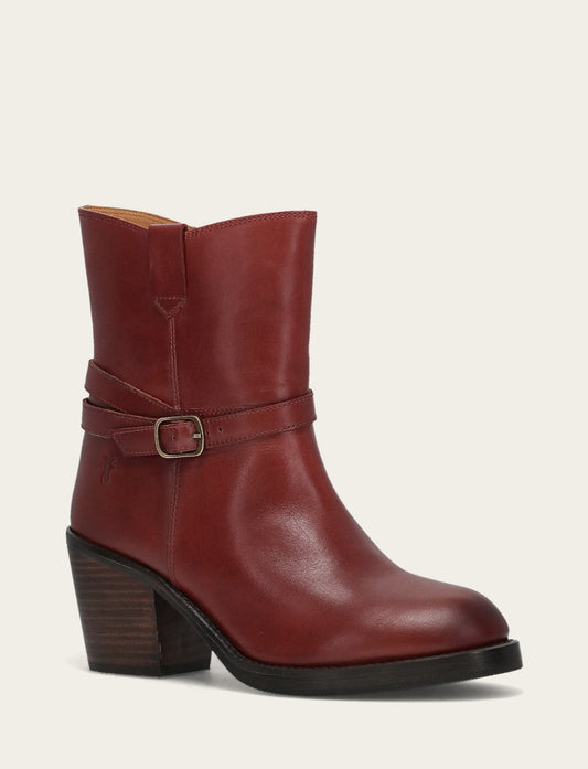 Rylee Belted Inside Zip - Cranberry - Hero
