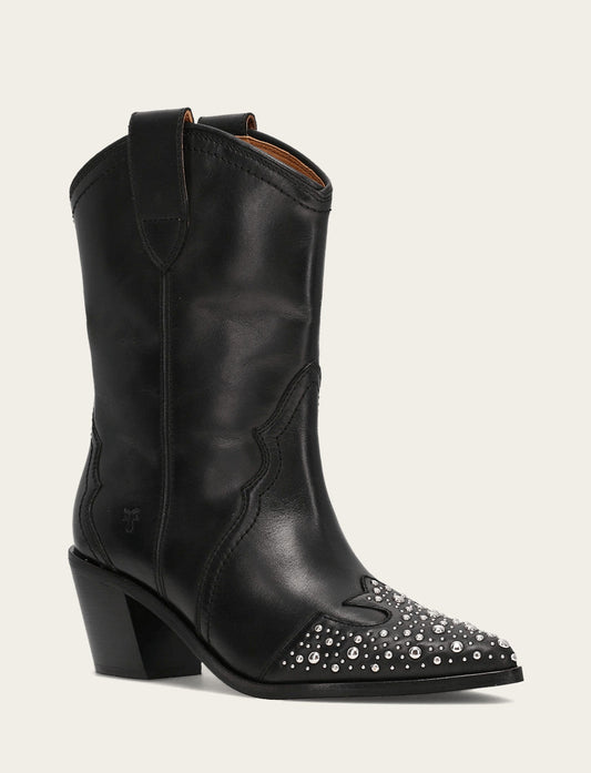 Sara Wingtip Stud - Black - Hero