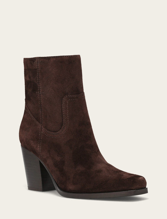Shiloh Zip Bootie - Chocolate - Hero