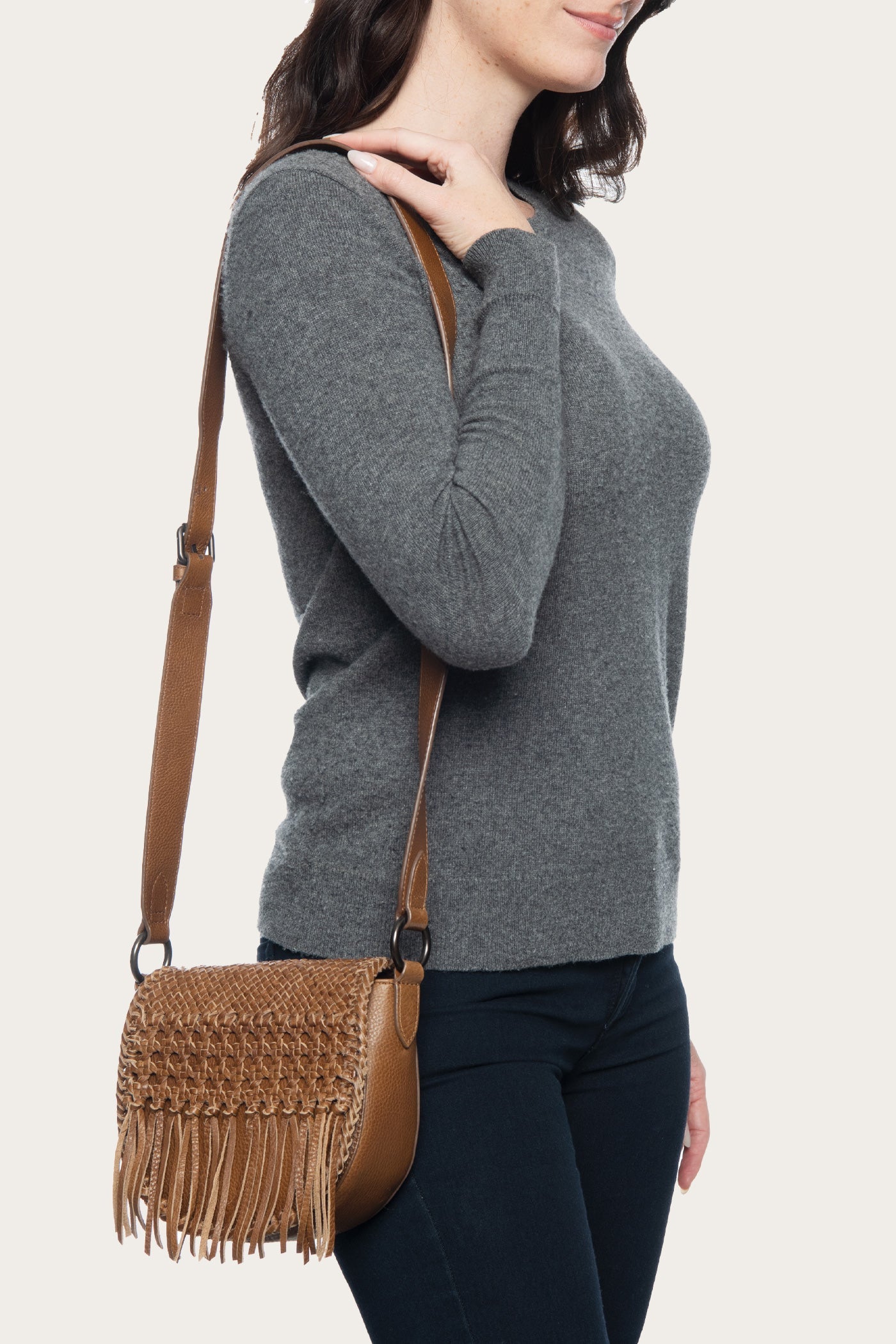 Melissa Woven Saddle Bag - Pre-Loved