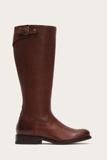 Jayden Buckle Back Zip Wide Calf - Pre-Loved