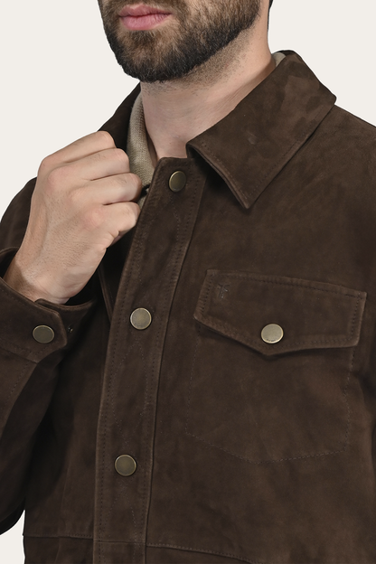 Authentic And Original Suede Shacket