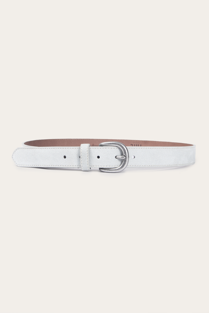 30mm Suede Belt W/ Contrast Stitching