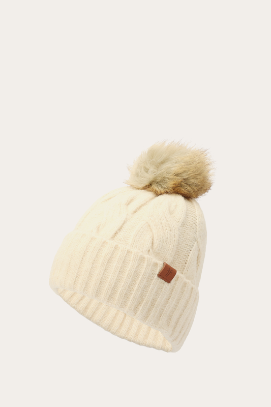 Wide Cable Cuff Hat