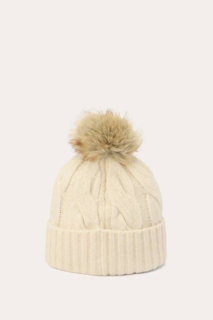Wide Cable Cuff Hat