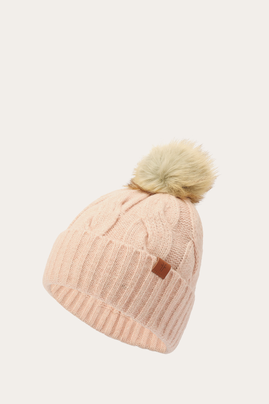 Wide Cable Cuff Hat