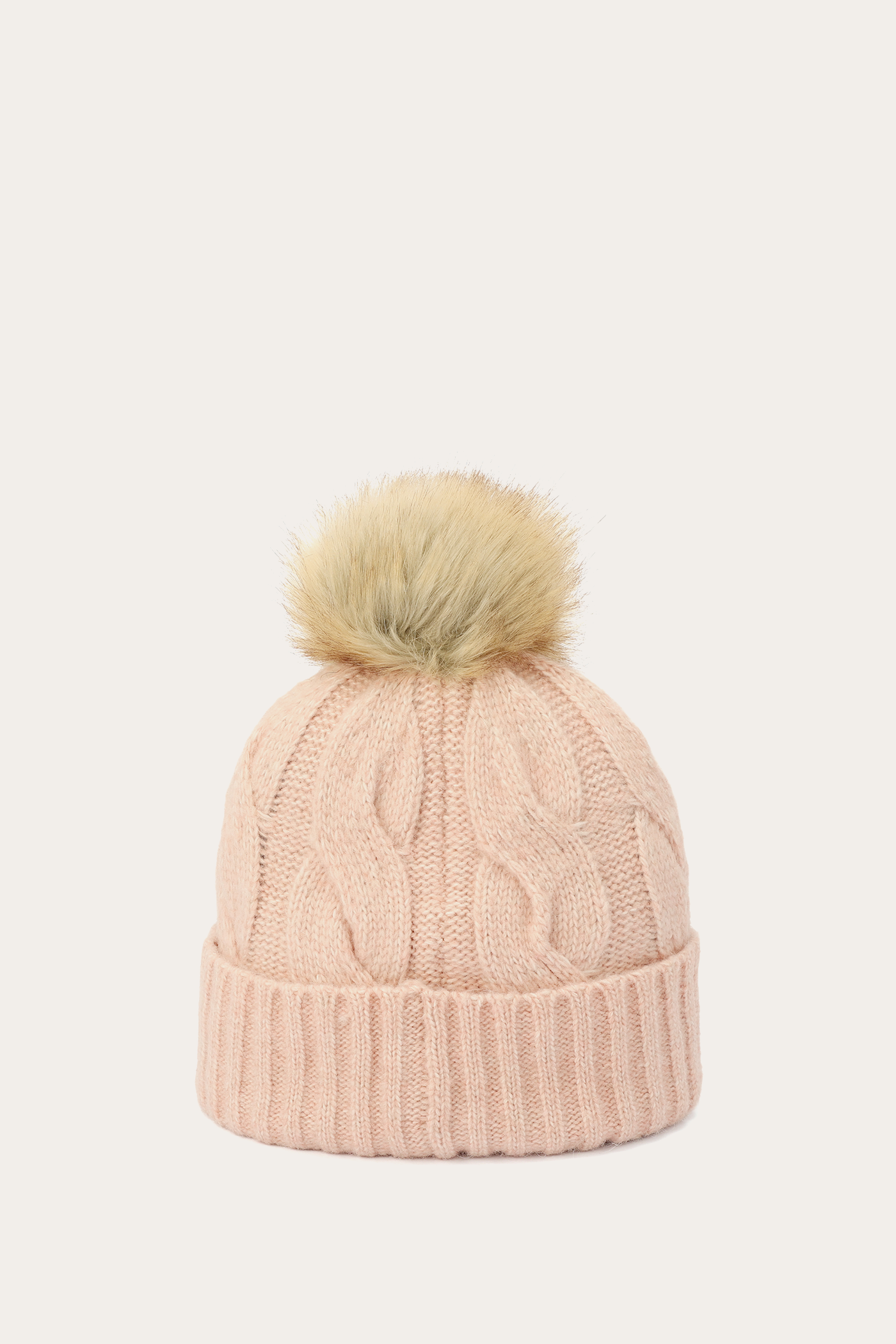 Wide Cable Cuff Hat