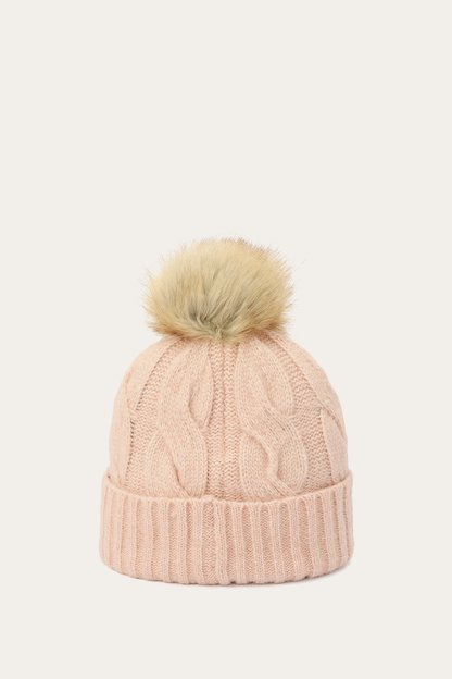 Wide Cable Cuff Hat