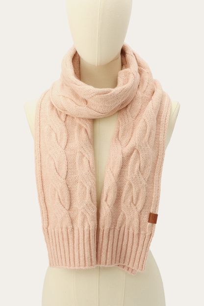 Wide Cable Scarf