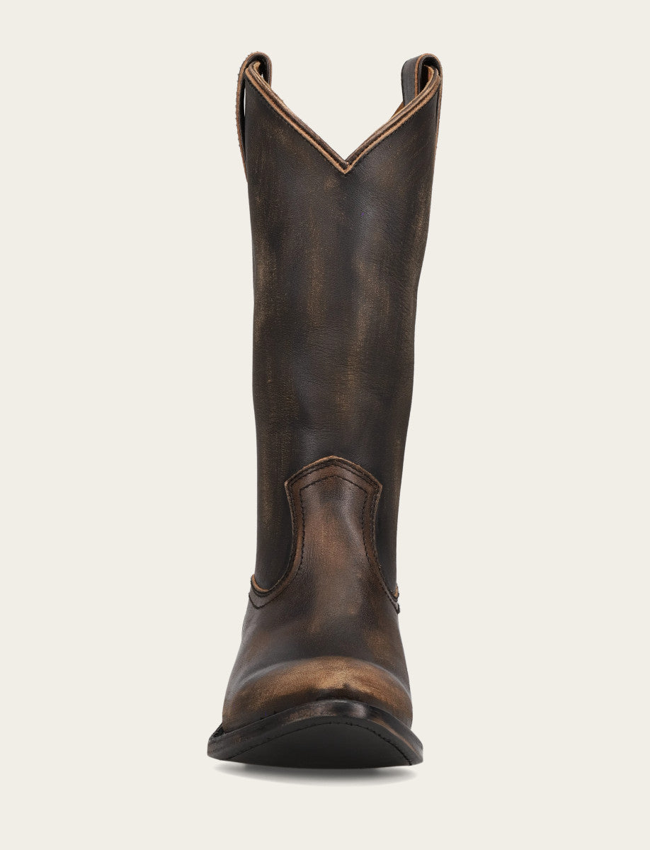 Billy Pull On - Distressed Black - Front