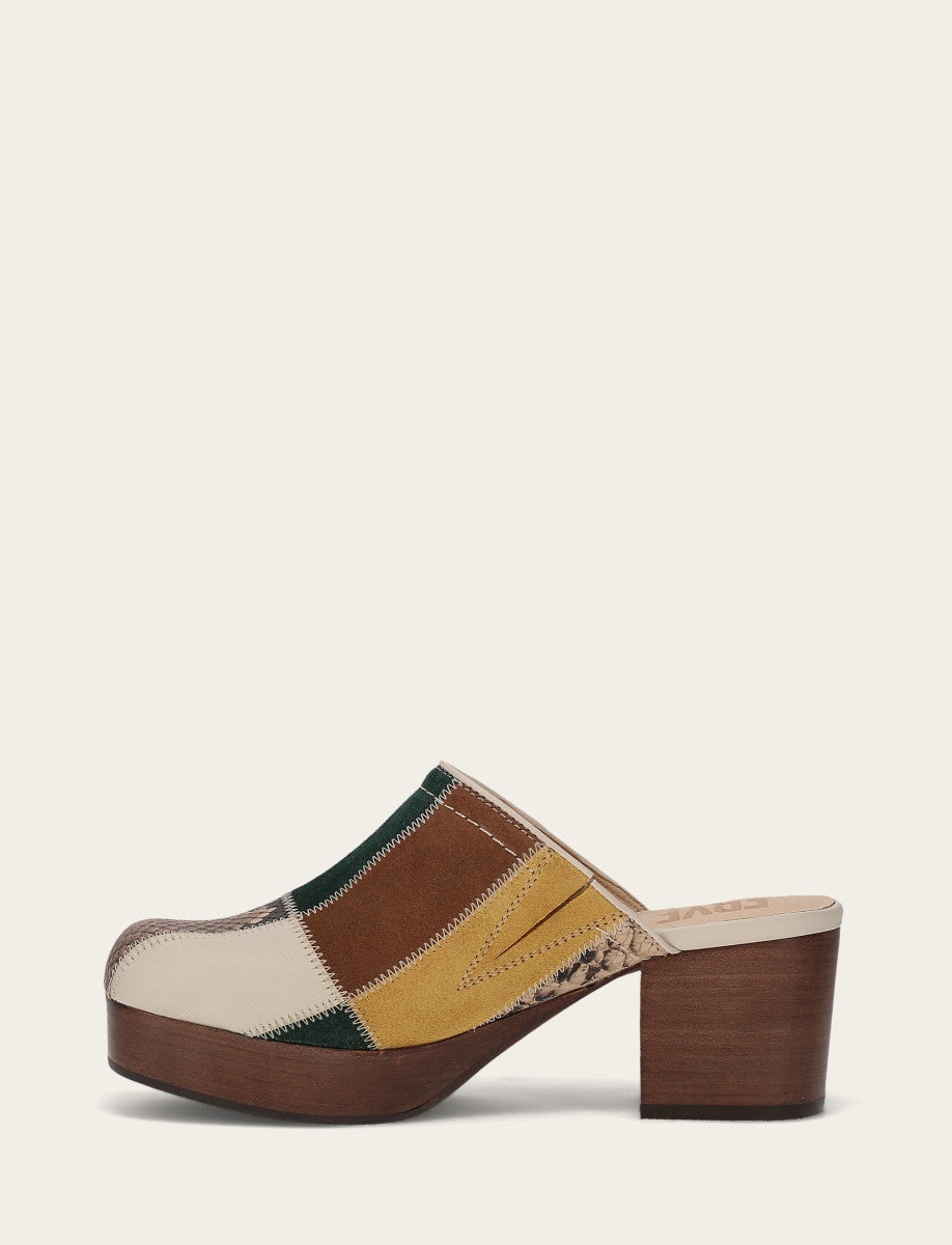 Campus Clog Patchwork - Banana Multi - Inside