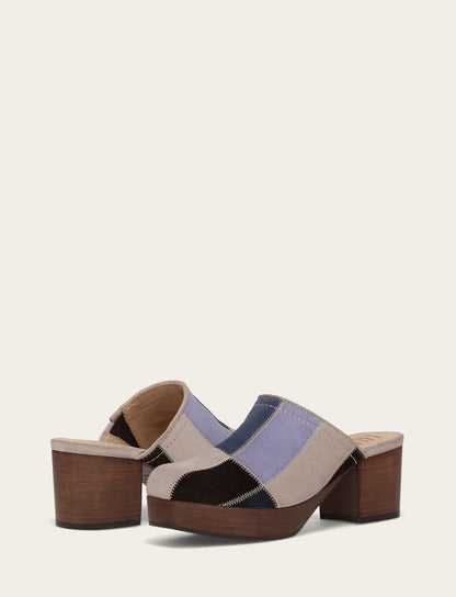 Campus Clog Patchwork - Blue Multi - Pair