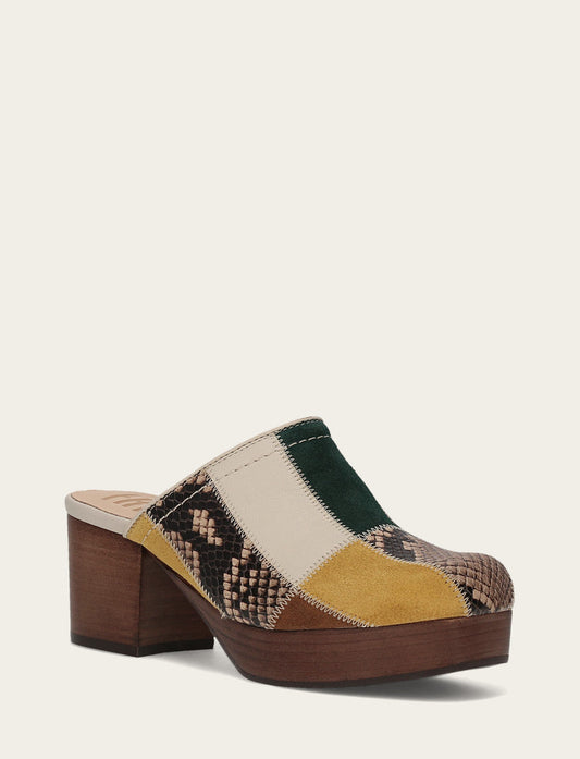 Campus Clog Patchwork - Banana Multi - Hero