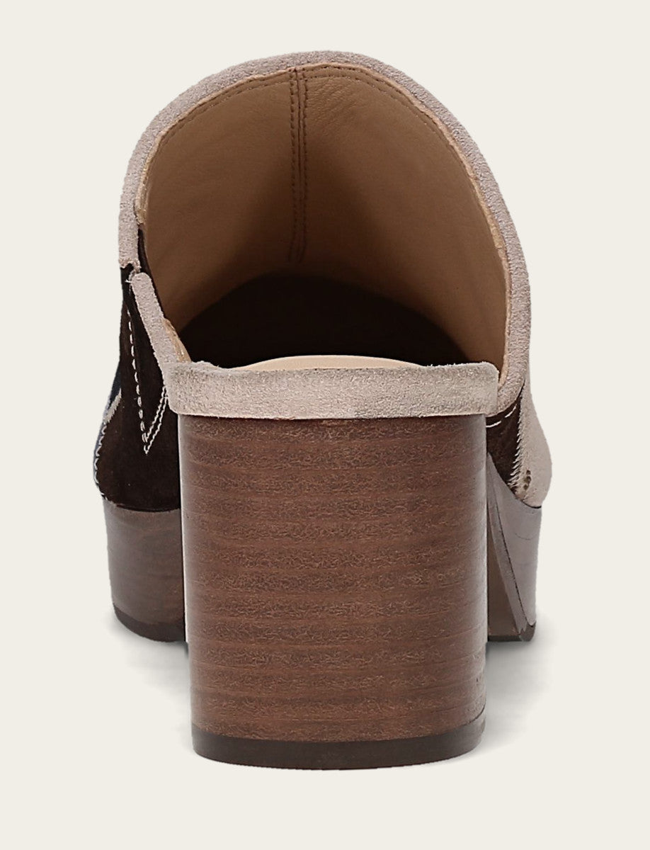 Campus Clog Patchwork - Blue Multi - Back