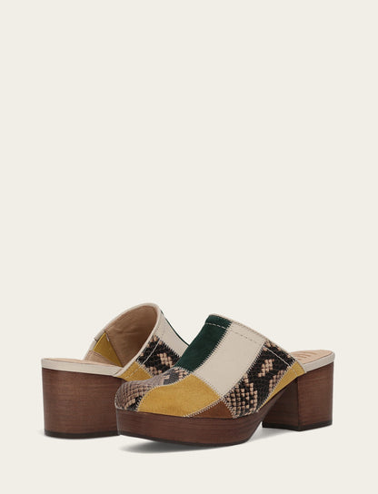 Campus Clog Patchwork - Banana Multi - Pair