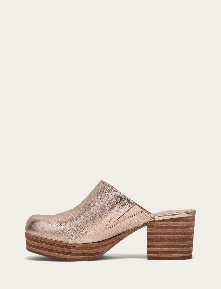 Campus Clog - Rose Gold - Inside