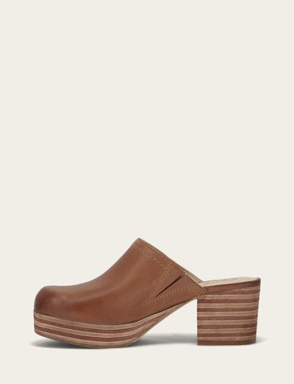 Campus Clog - Saddle - Inside