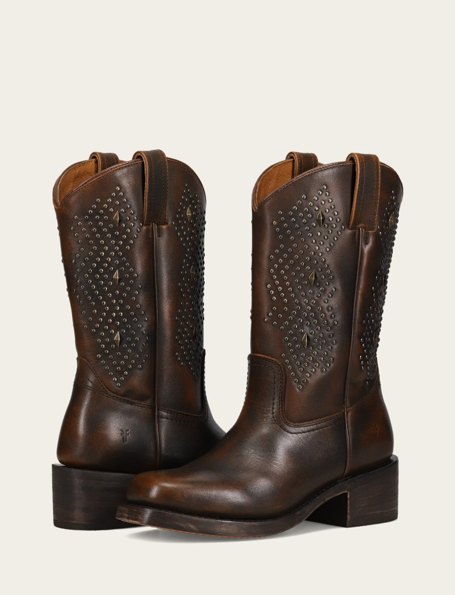 Campus Deco Stud - Dark Brown - Pair