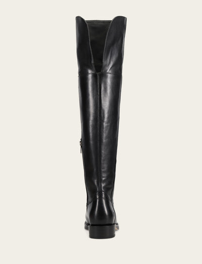 Campus Low Heel Over The Knee Boot - Black - Back