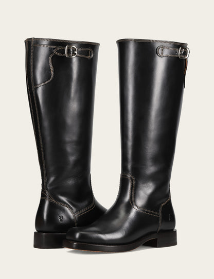 Campus Low Heel Tall Riding Wc - Black - Pair