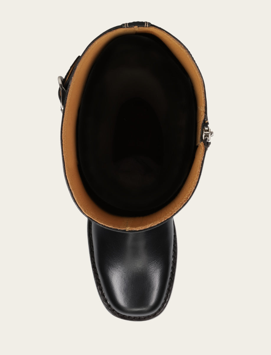 Campus Low Heel Tall Riding Wc - Black - Top Down