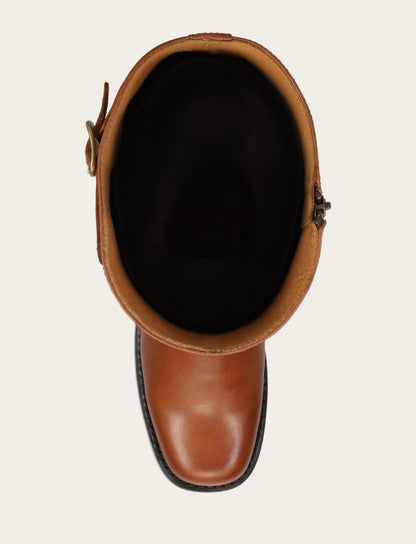 Campus Low Heel Tall Riding Wc - Cognac - Top Down