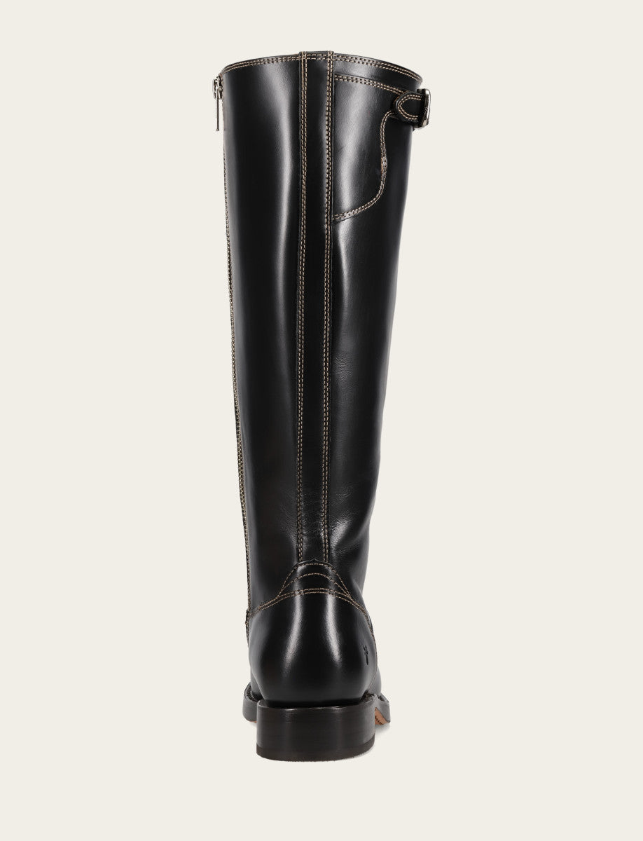 Campus Low Heel Tall Riding Wc - Black - Back