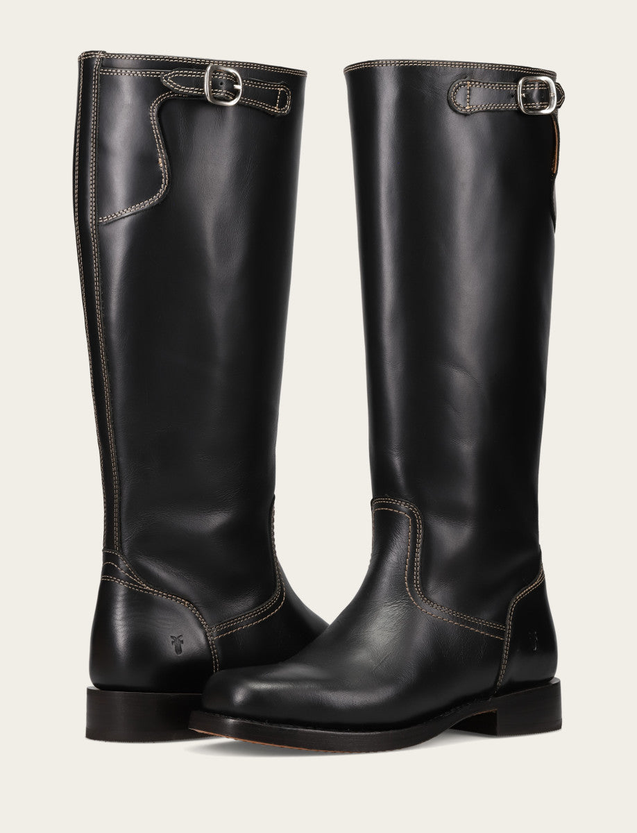 Campus Low Heel Tall Riding - Black - Pair