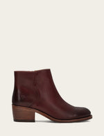 Carson 2 Piping Bootie - Merlot - Outside