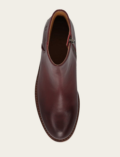 Carson 2 Piping Bootie - Merlot - Top Down