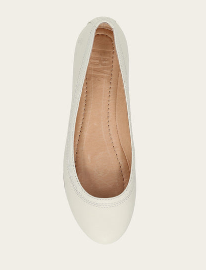 Carson Ballet - White - Top Down