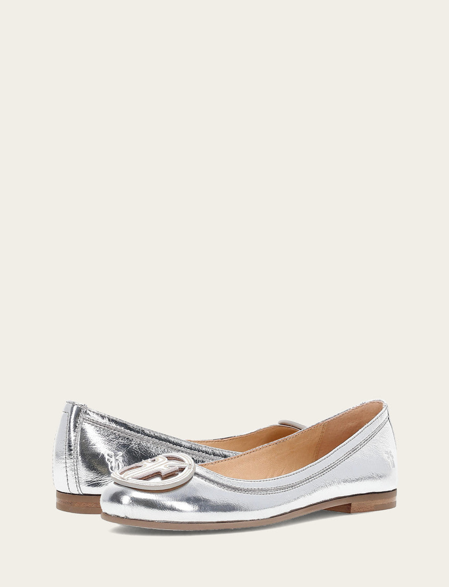 Carson Logo Ballet - Silver - Pair