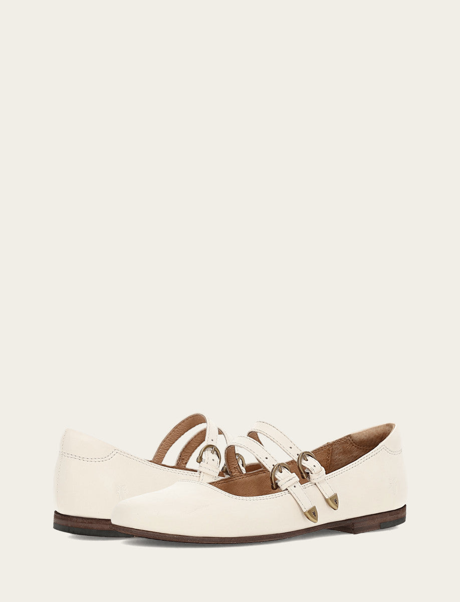 Carson Multi Mary Jane - Ecru - Pair