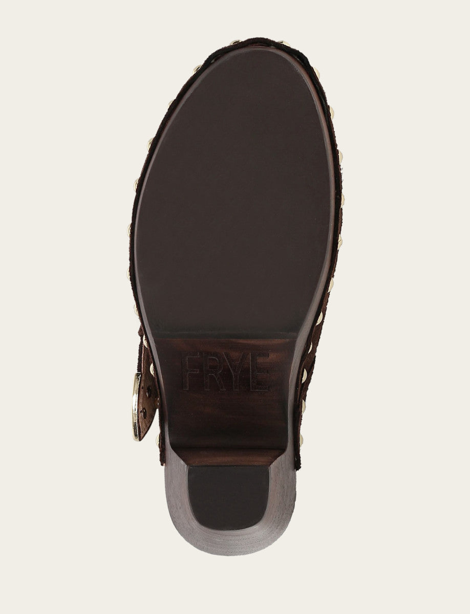 Cindy Buckle Clog - Chocolate - Sole
