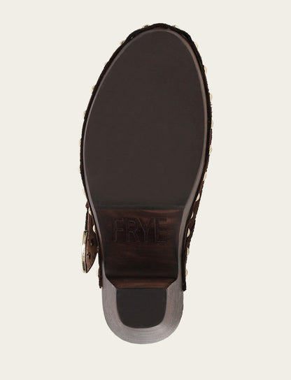 Cindy Buckle Clog - Chocolate - Sole