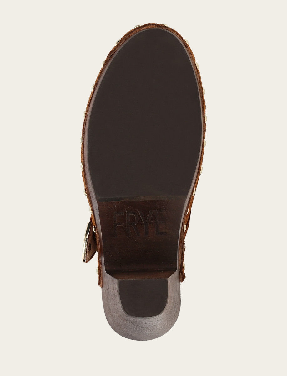 Cindy Buckle Clog - Caramel - Sole