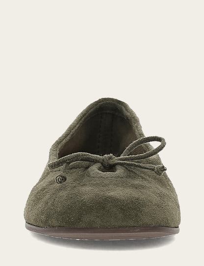 Emma Ballet - Dark Olive - Front