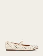 Emma Studded Mary Jane - Ecru - Outside