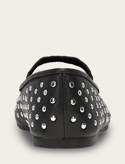 Emma Studded Mary Jane - Black - Back