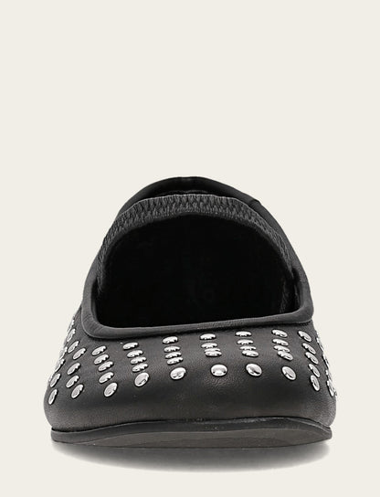 Emma Studded Mary Jane - Black - Front