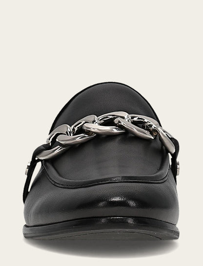 Faith Chain Mule - Black - Front