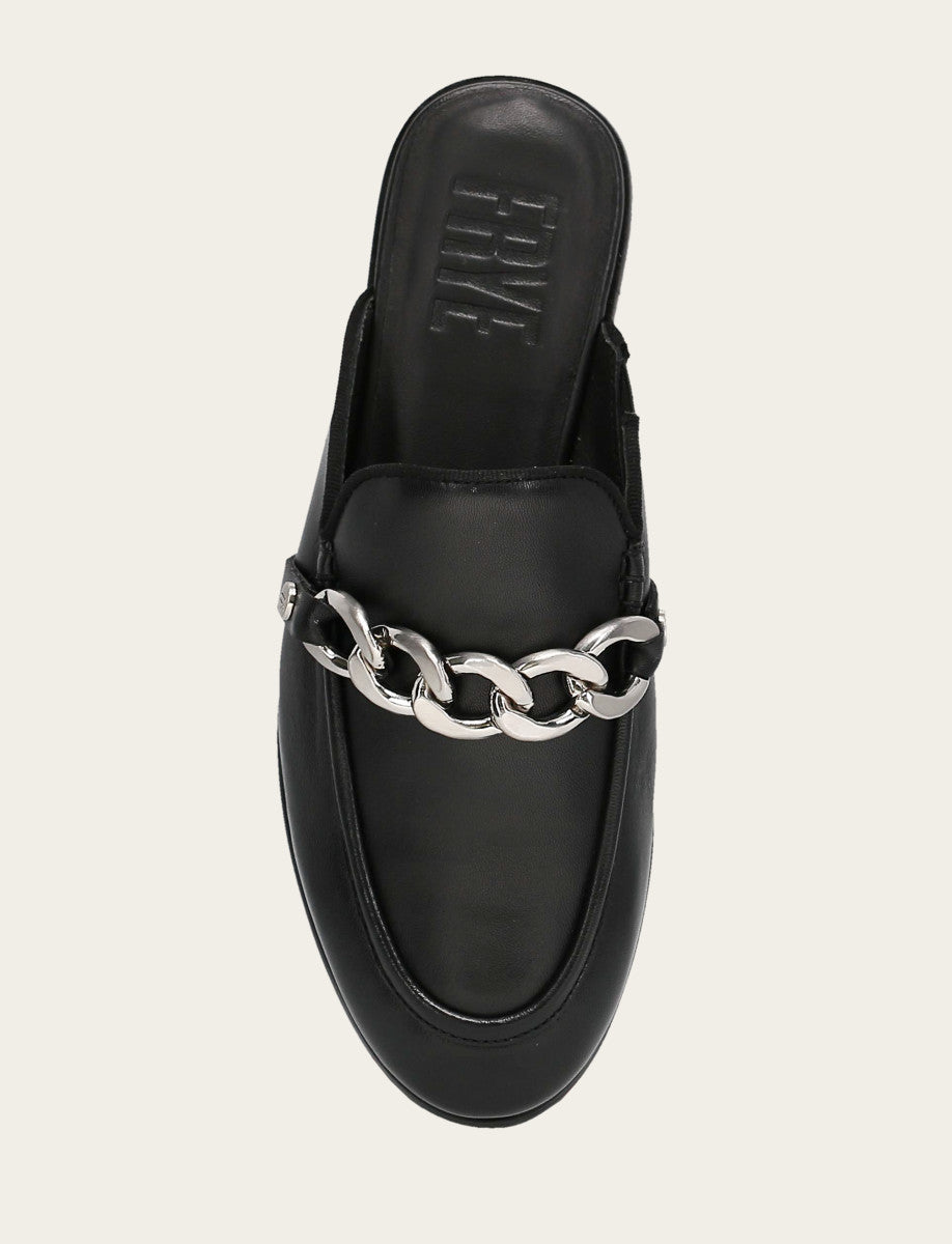 Faith Chain Mule - Black - Top Down