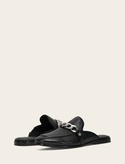 Faith Chain Mule - Black - Pair