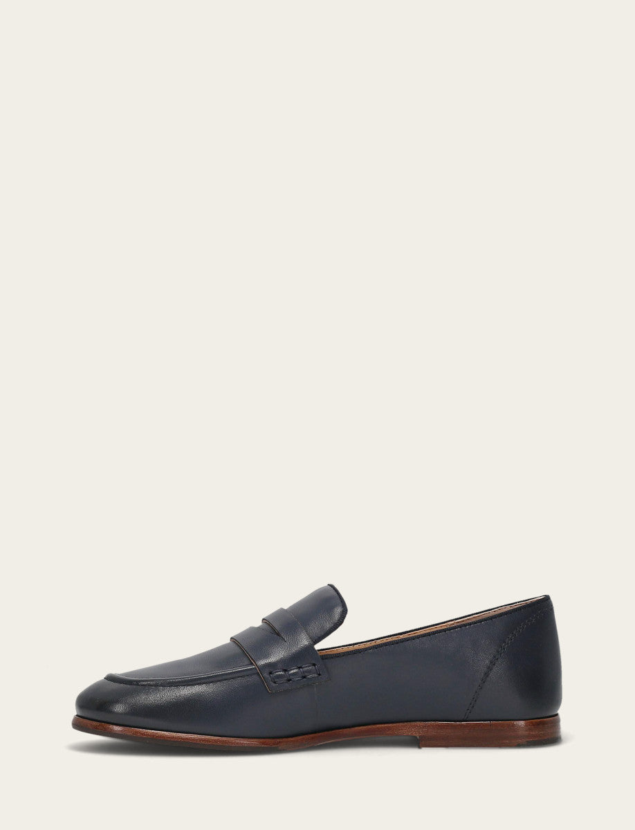 Faith Loafer - Navy - Inside