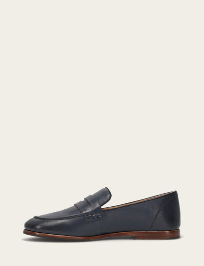 Faith Loafer - Navy - Inside
