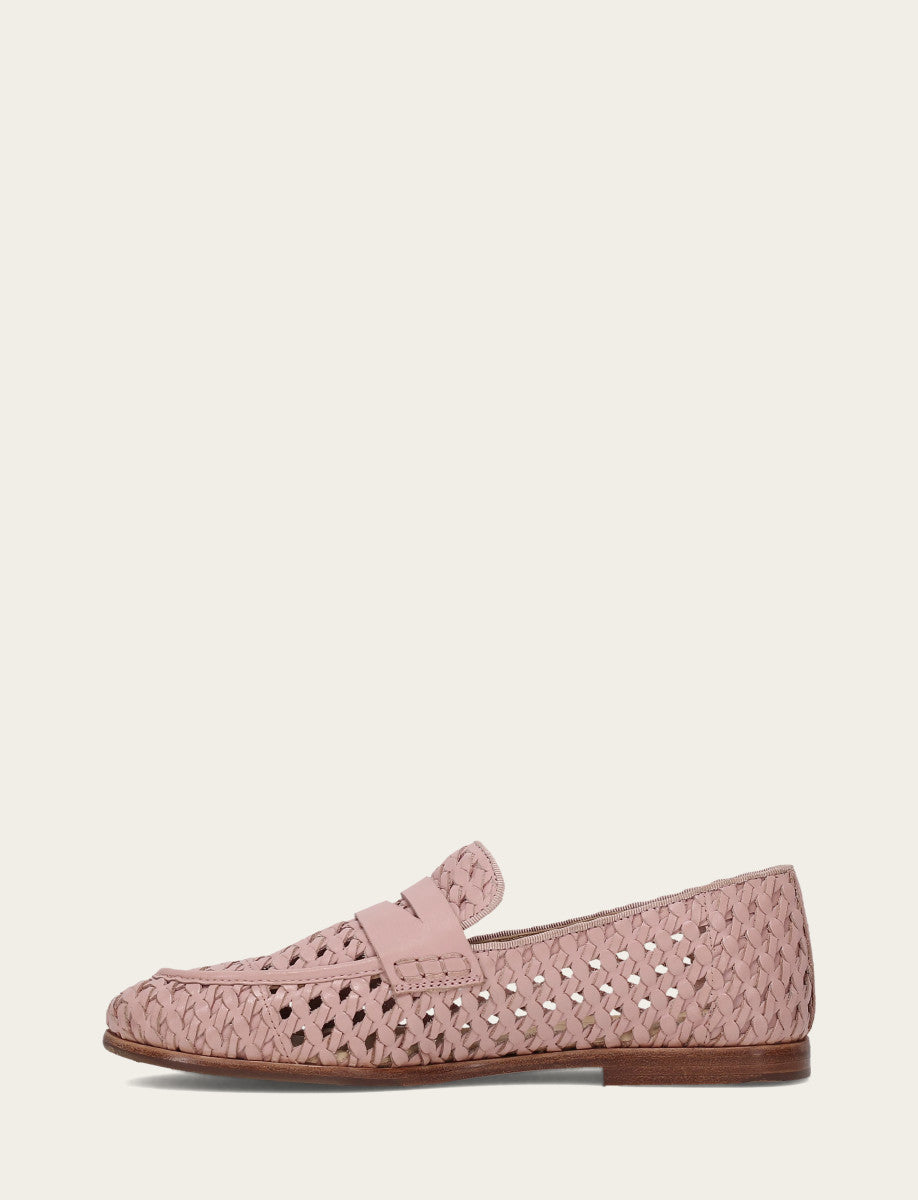 Faith Woven Loafer - Cameo Rose - Inside