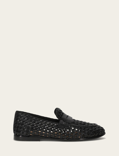 Faith Woven Loafer - Black - Outside