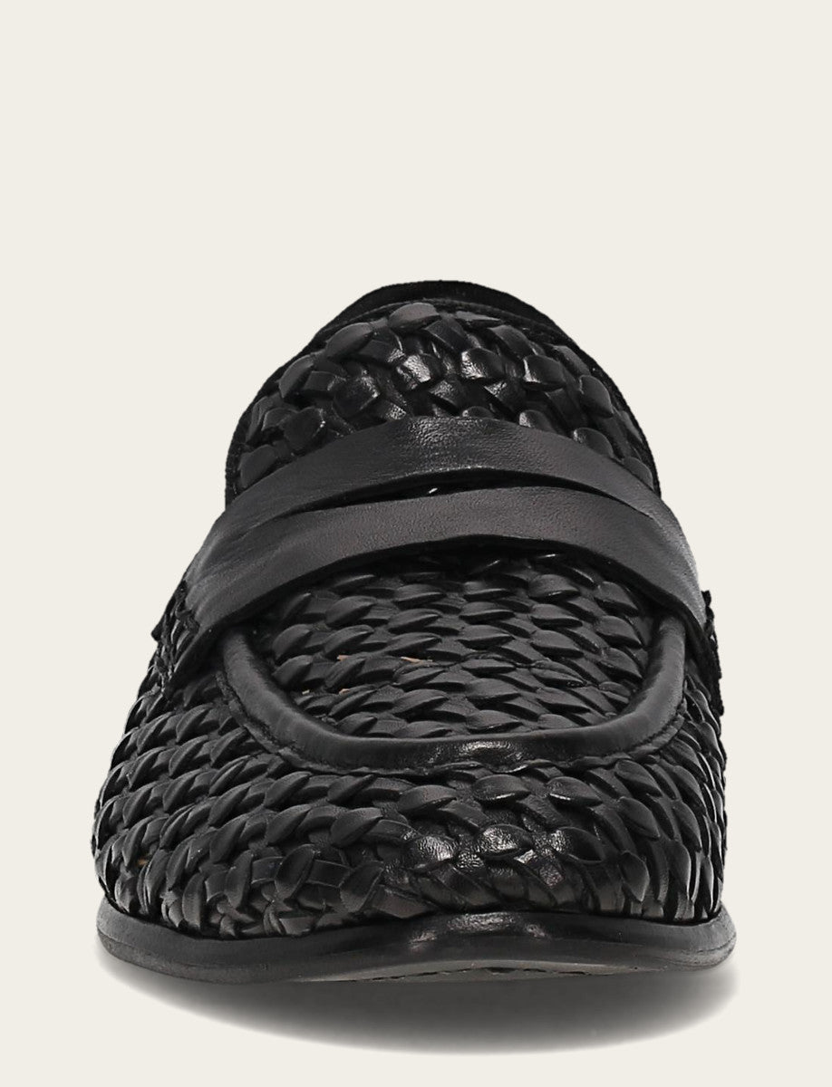 Faith Woven Loafer - Black - Front