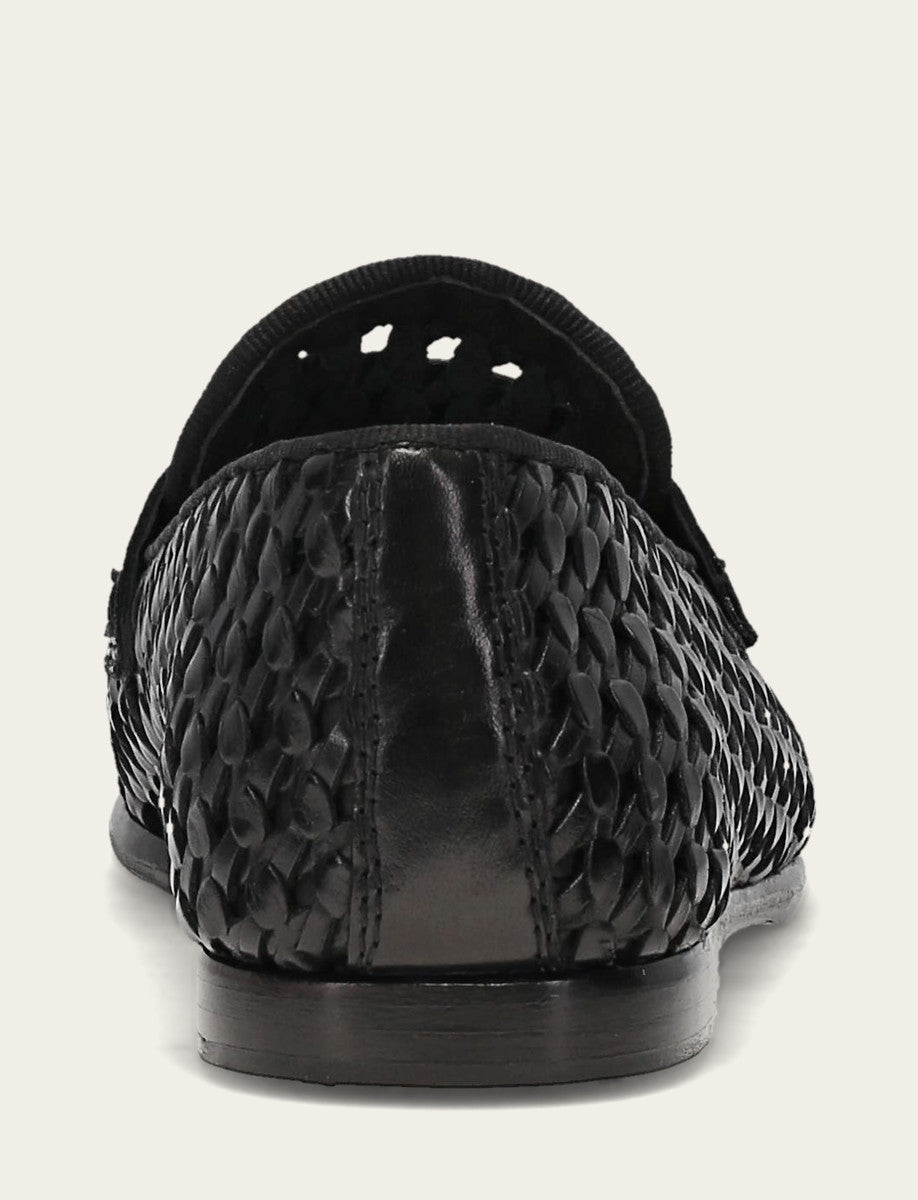 Faith Woven Loafer - Black - Back